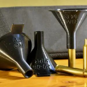 Caliber specific reloading funnel