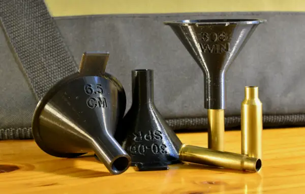 Caliber specific reloading funnel